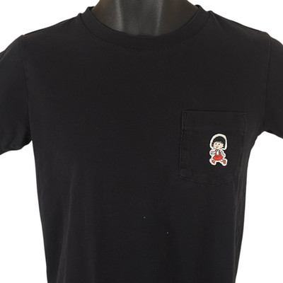 Chibi Maruko Chan T Shirt Womens Size XS Black Crop Top Japanese Manga Series