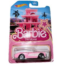 Mattel Hot Wheels Pop Culture - Barbie: The Movie - 1956 CORVETTE Pink  JBL79 
