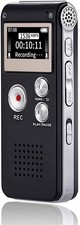 Compact 16GB Voice Recorder with Playback - Perfect for Lectures  Meetings