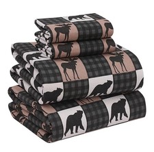 100 Cotton Flannel Sheet Set Deep Pockets Breathable Warm 170 GSM Soft Cozy