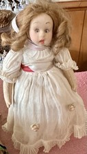 Antique 9  Lenci Doll, Excellent Miniature Lovely Felt Doll Tagged