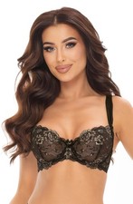 Rebel Romance Axami Lace Balconette Bra On the Clouds