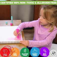 Kwik Stix 12 Black Solid Tempera Paint Sticks Quick Drying