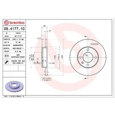 2x Bremsscheibe vorne für Seat Cordoba 6K1 6K5 Ibiza 2 Toledo 1 1L2 | 26251351