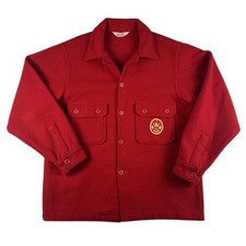 Vintage Boy Scouts Of America Official Jacket Mens Medium Wool BSA Patches Coat