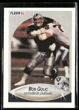1990 Fleer Bob Golic #254 Los Angeles Raiders