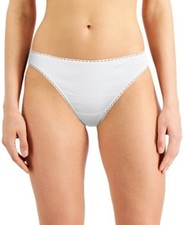 Charter Club Women's Everyday Cotton Bikini Underwear - Bright White - M