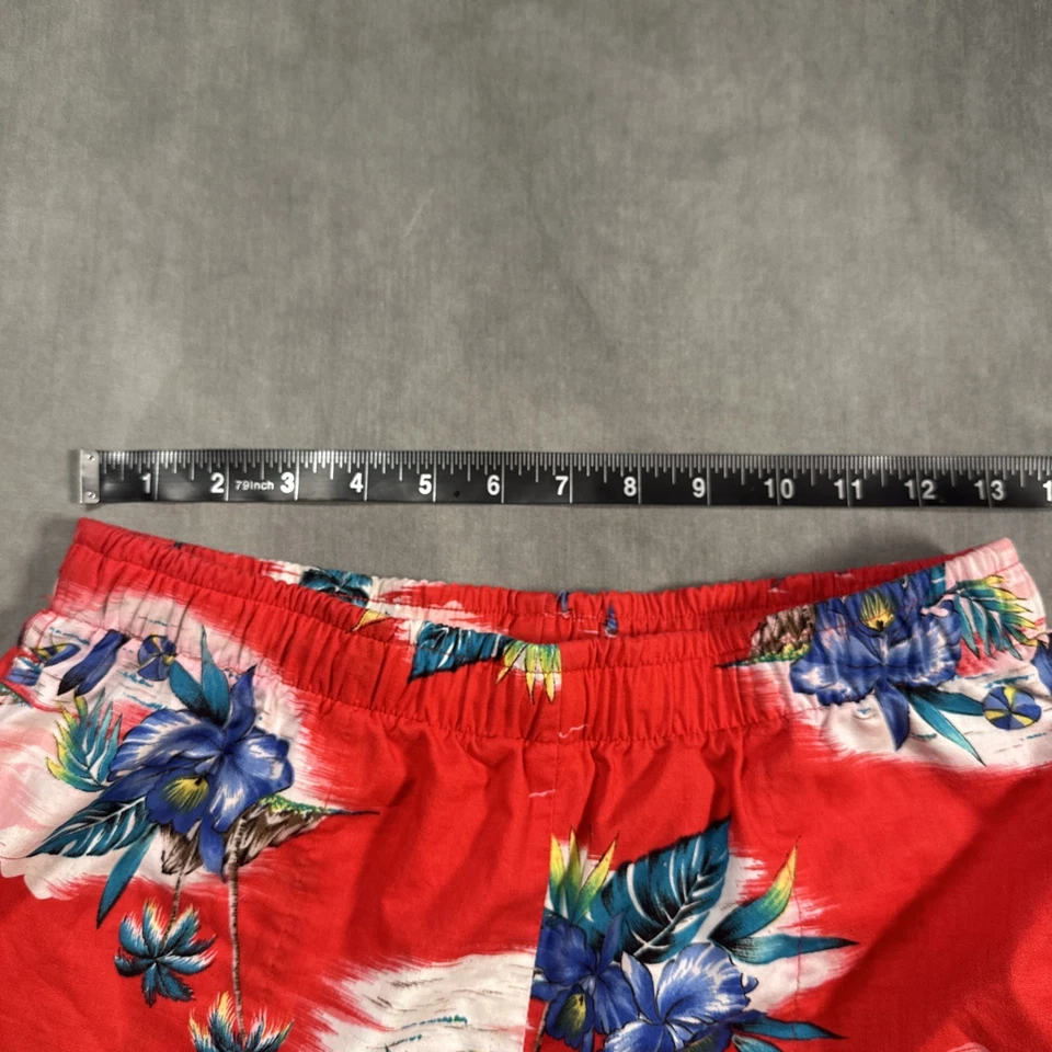 Bañador Paradise Found Hawaii Floral Hawaiano Pantalones Cortos de Playa De Colección MEDIANO Foto 4 de 4
