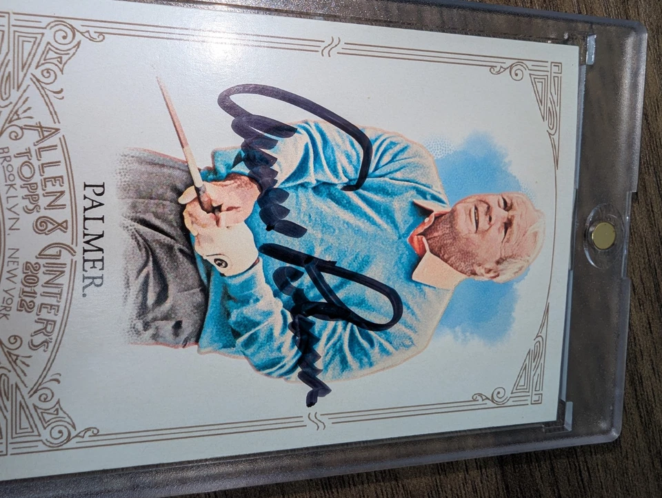 ARNOLD PALMER 2012 TOPPS ALLEN & GINTER'S SIGNED AUTOGRAPHED CARD #105  - Image 4 of 4