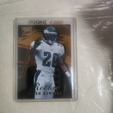 1997 Pinnacle Zenith Brian Dawkins Rookie Football Eagles Card #122. rookie card picture