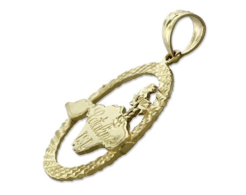 14K Gold Catalina Island Pendant - Picture 4 of 6