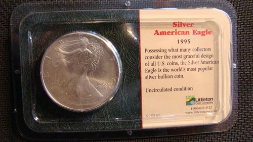 1995 1oz Fine Silver American Eagle From Littleton Coins From A Local Estate