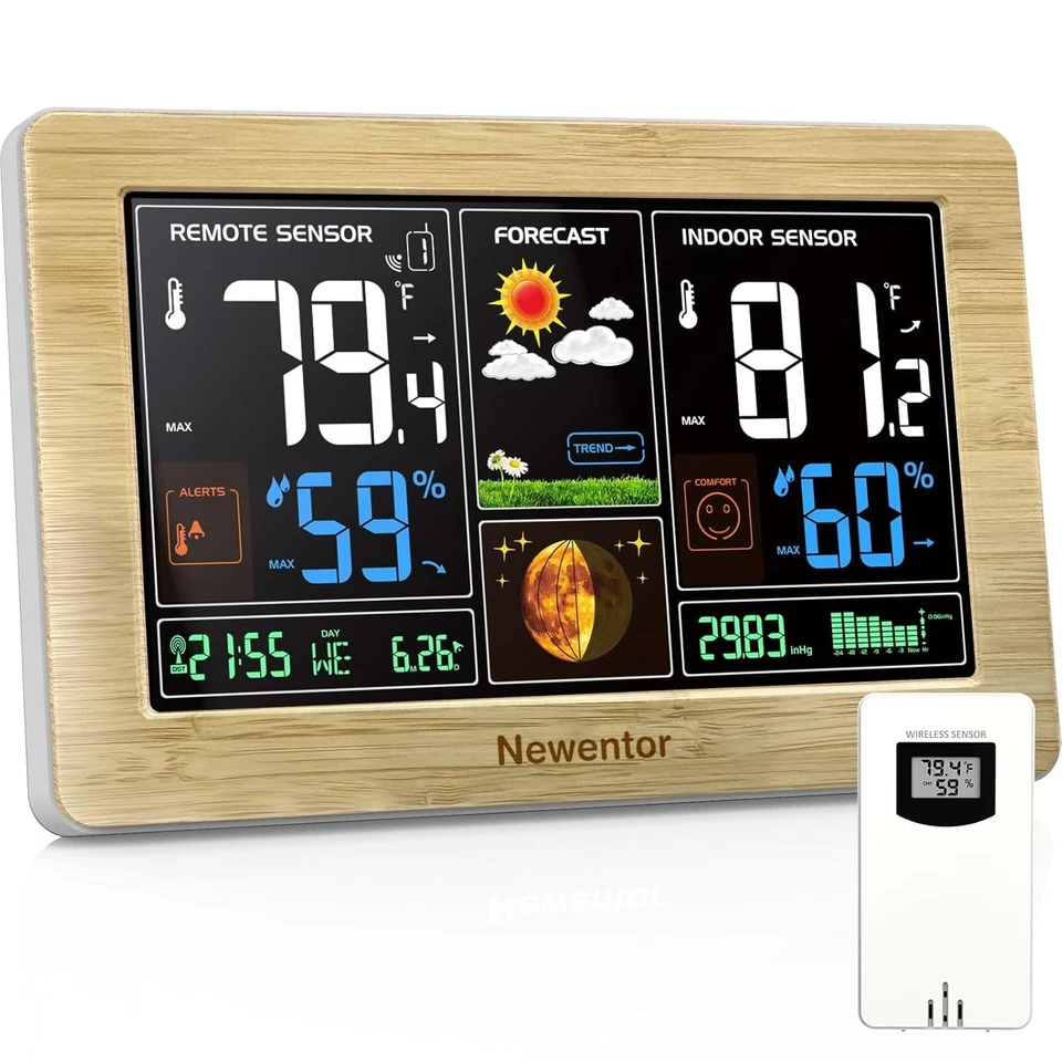 Color Display Weather Station with Atomic Clock - Image 3 of 4