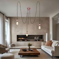 HäNgelampe Pendelleuchte Esszimmerlampe Industrial Wohnzimmerleuchte H 200 Cm