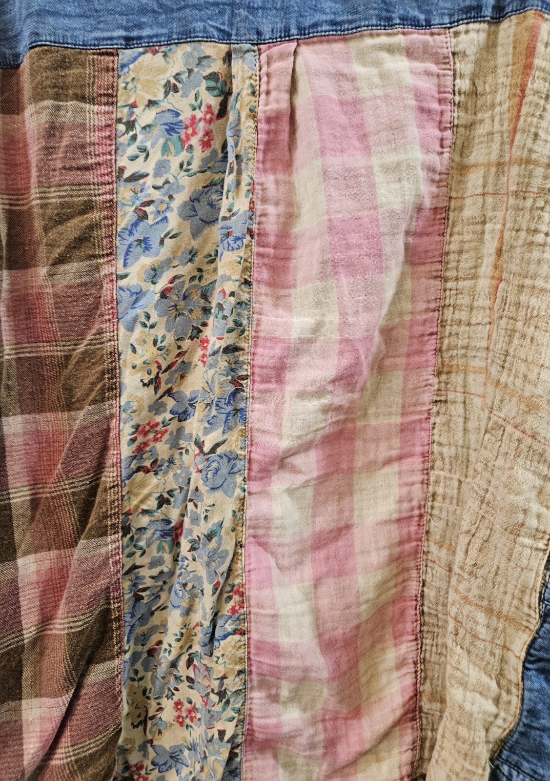 Young Threads  Patchwork  And Denim Shirt Jacket - image 3