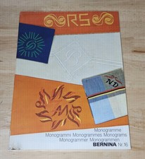 Vintage Bernina Number 16 Guide MONOGRAMS PB ...