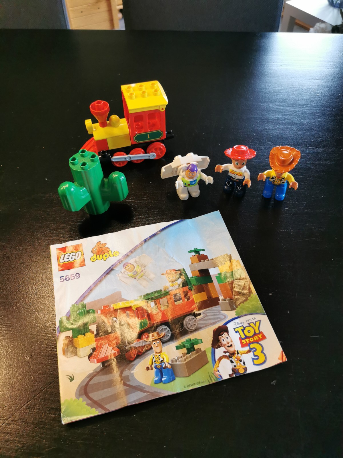 Lego Duplo personaggio Woody Buzz con scivolo e Jessie da set Toy Story 5659 e accessori