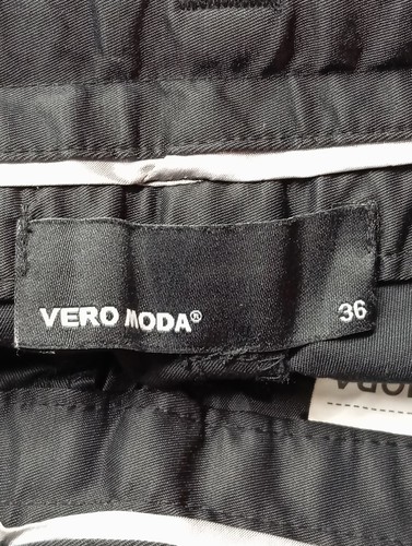 VERO MODA pantalón de cintura baja Mujeres Pantalón Talla EU 36 negro - Imagen 4 de 5