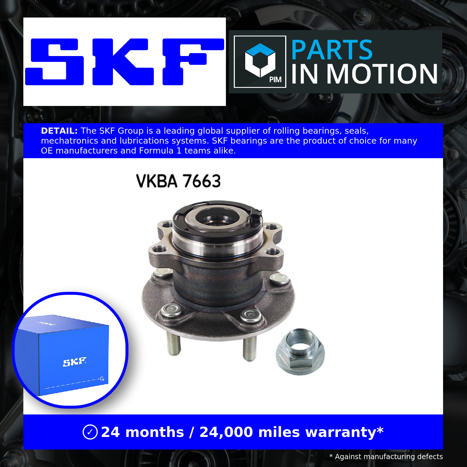 Wheel bearing VKBA 7663 SKF for MITSUBISHI PEUGEOT CITROËN - Image 25