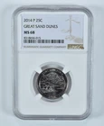 2014-P Washington Quarter Great Sand Dunes America The Beautiful MS68 NGC *5033