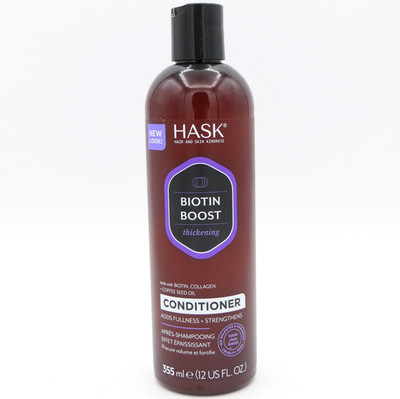 Hask Biotin Boost Thickening Conditioner 12 oz Adds Fullness + Strengthens Hair