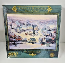 Thomas Kinkade St. Nicholas Circle 1000 Piece Jigsaw Puzzle 1997 Ceaco Sealed