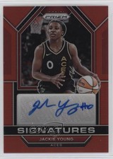 2023 Panini Prizm WNBA Signatures Red Prizm 34/99 Jackie Young #SG-JYG Auto nd3