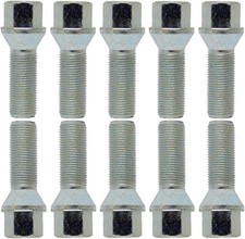 10x Radschrauben M12x1,5 30mm Kegelbund 60° Silber für Renault 5 E-Tech Arkana 4