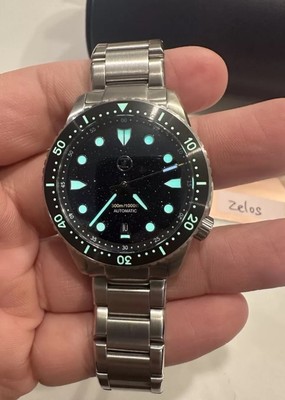 Zelos MAKO V3 300M DIVER STEEL AVENTURINE 40mm Automatic Watch