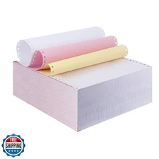 FirstZi 9-1/2 x 11 Inches Carbonless Continuous Forms Computer Paper, Printab