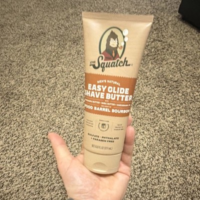 Dr. Squatch Easy Glide Shave Butter Wood Barrel Bourbon 6 fl oz Paraben-Free