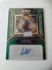 2024 Prizm Emerson Hancock Sensational Signatures Green Prizm RC Auto Mariners