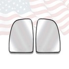 Fits 2014-2018 Large Mirror Upper Heated Glass Left Right Pair Ram Promaster