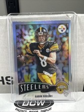 2025 NFL Topps Chrome Aaron Rodgers 1975 Steelers Throwback Refractor 1975-28