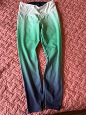 Athleta Women  s Green to Blue Hombre Leggings High Waisted Size Small