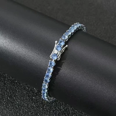 Luxury Tennis Bracelet with Full Zirconia, Single and Double Row Pave CZ Bracele - Image 1 of 4