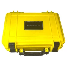 spinnaker watch yellow hard shell case ONLY for boettger watch Good Condition.