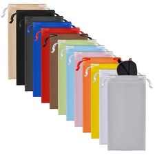 13 Pcs Microfiber Sunglasses Pouch Travel Eyeglasses Sleeve Case Soft Drawstr...