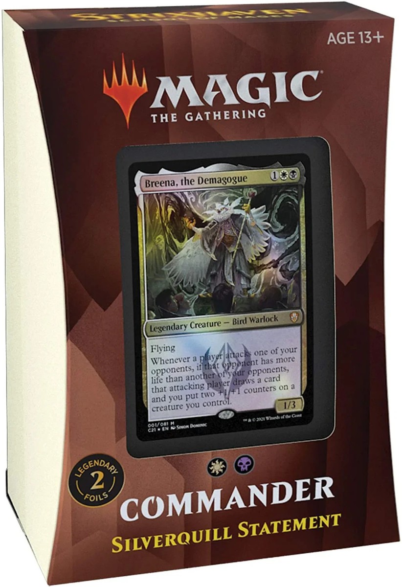 mtg silverquill commander deck MTG Silverquill Statement Commander Deck Strixhaven Magic