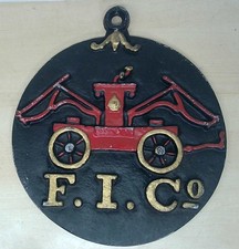Vintage Cast Aluminum F. I. Co. Fire Insuranc...