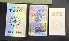 The Classic Tarot Cards: 78 Holographic Cards & The Key To The Tarot Guidebook