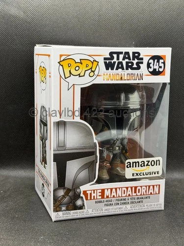Funko POP!  Star Wars: The Mandalorian Chrome  Amazon Excl 345 Television Bobble