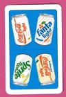 Single Swap Playing Card AD SODA POP CANS SPRITE COCA COLA FANTA  MINT VINTAGE ?