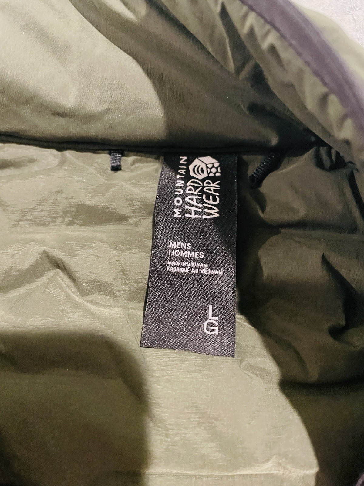 Mountain Hardware Stretch Down Green Jacket ￼ - image 5