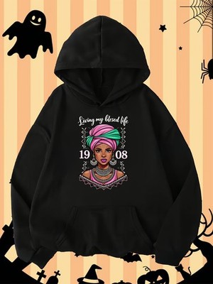 Men'S AKA Sorority Greek Letter Graphic Hooded Sweatshirt - Alpha Alpha Sisterho
