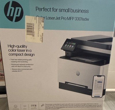 HP LaserJet Pro MFP 3301sdw Color Laser All-in-One Wireless Duplex Scan/Copy