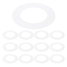 12Pcs 3" ID 4.7" OD Plastic Trim Ring Translucent Matte White Goof Rings