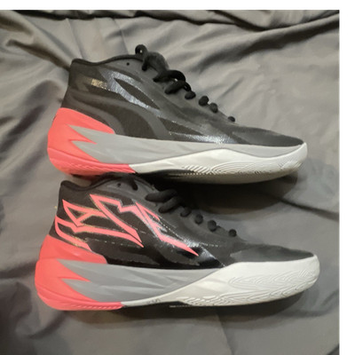 PUMA MB.02 Flare Men s Mid Top Mesh Lace-Up Athletic Sneakers 378287-01