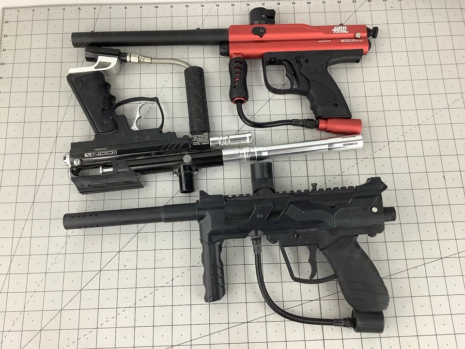 Hail icon jet Semi Auto .68 Caliber Paintball Gun Markers untested for parts - Image 2 of 4