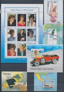 XE75417 Benin mixed thematics sheets XXL MNH